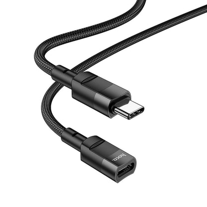 Adaptér pro data a nabíjení USB-C - USB-C HOCO U107, 1.2m, černý