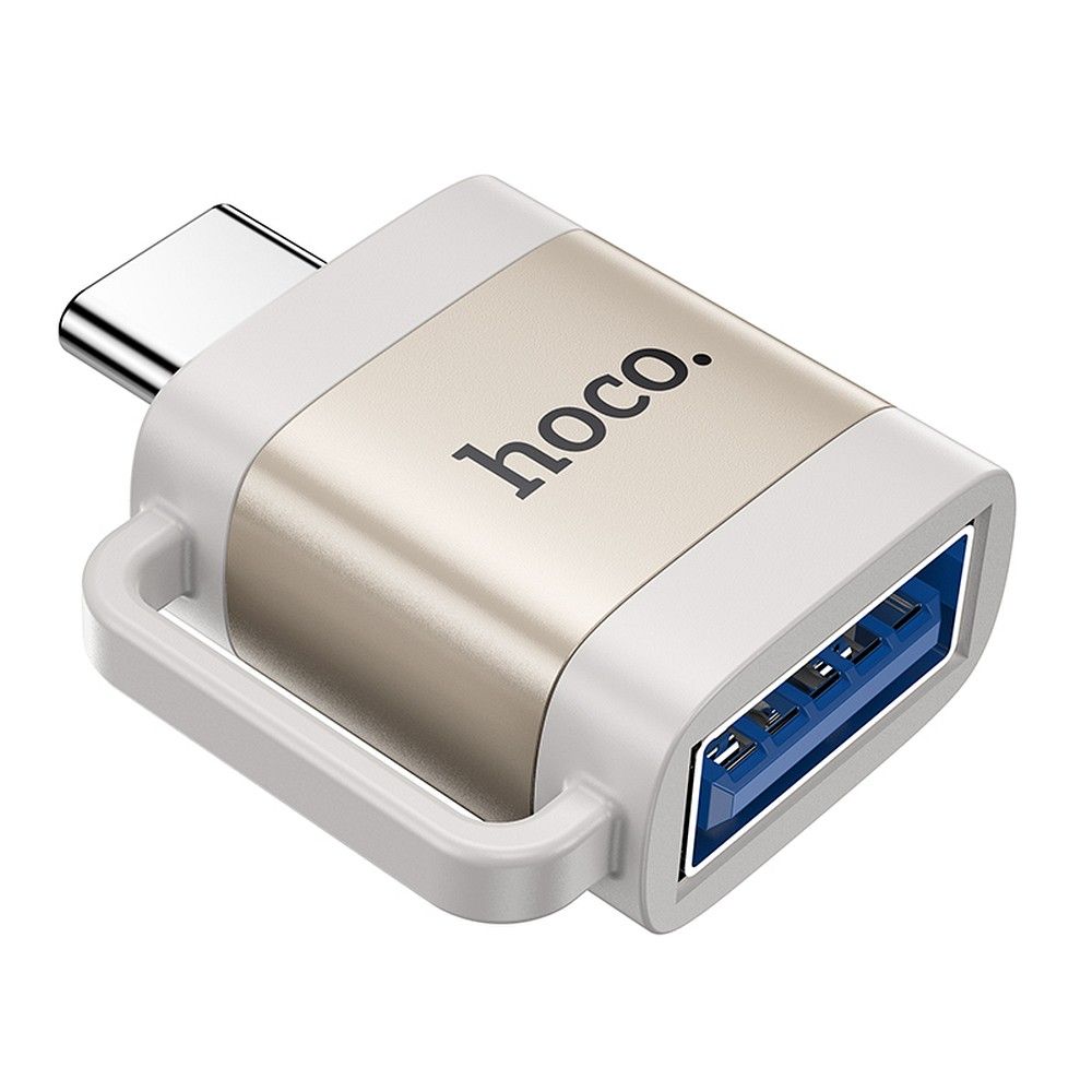 Adaptér OTG USB-C - USB-A HOCO UA31C, šedý