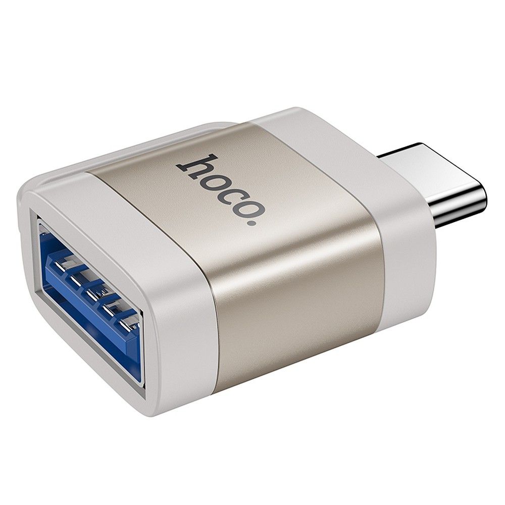 Adaptér OTG USB-C - USB-A HOCO UA31C, šedý