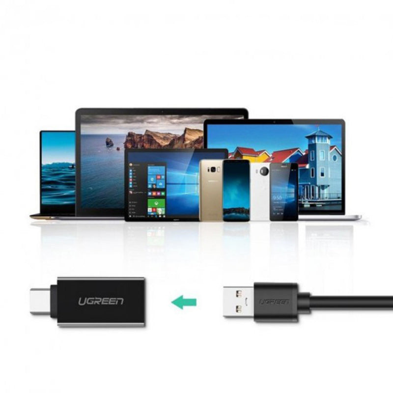 Adaptér OTG USB-C - USB-A UGREEN US173, Černý