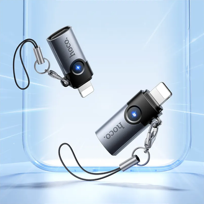 USB-C - Lightning datový a nabíjecí adaptér HOCO UA46A, šedý