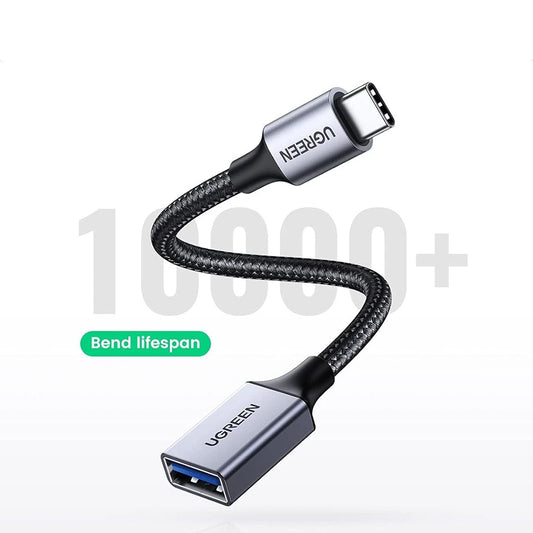 Adaptér OTG USB-C - USB-A UGREEN US378 (70889), Šedý