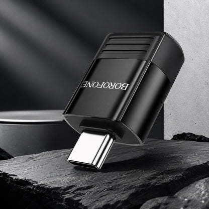Adaptér OTG USB-C - USB-A Borofone BV18, Černý