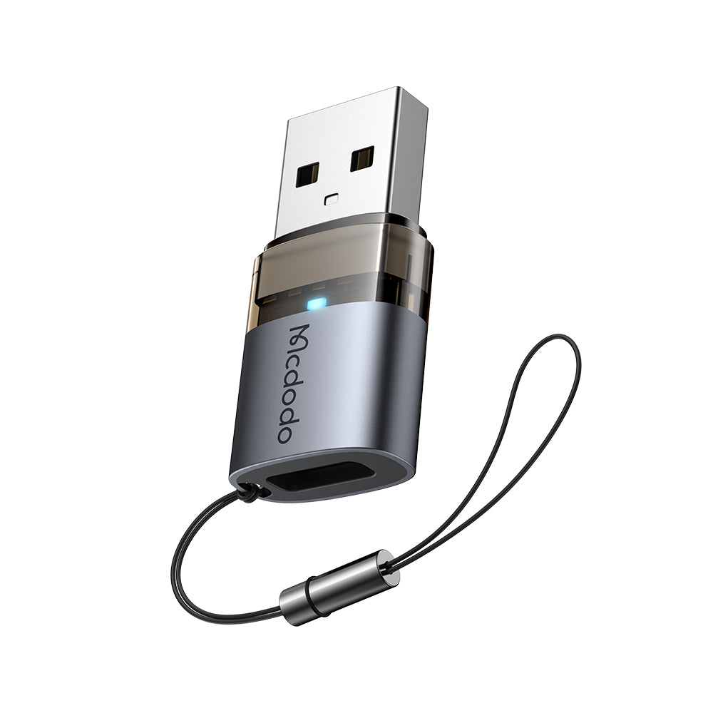 Adaptér pro data a nabíjení USB-C - USB-A McDodo OT-7580, černý