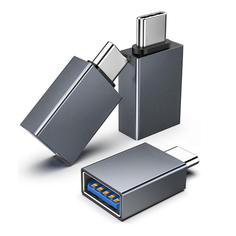 OTG USB-C to USB-A Adapter Techsuit A8 SlateVolt, Gray