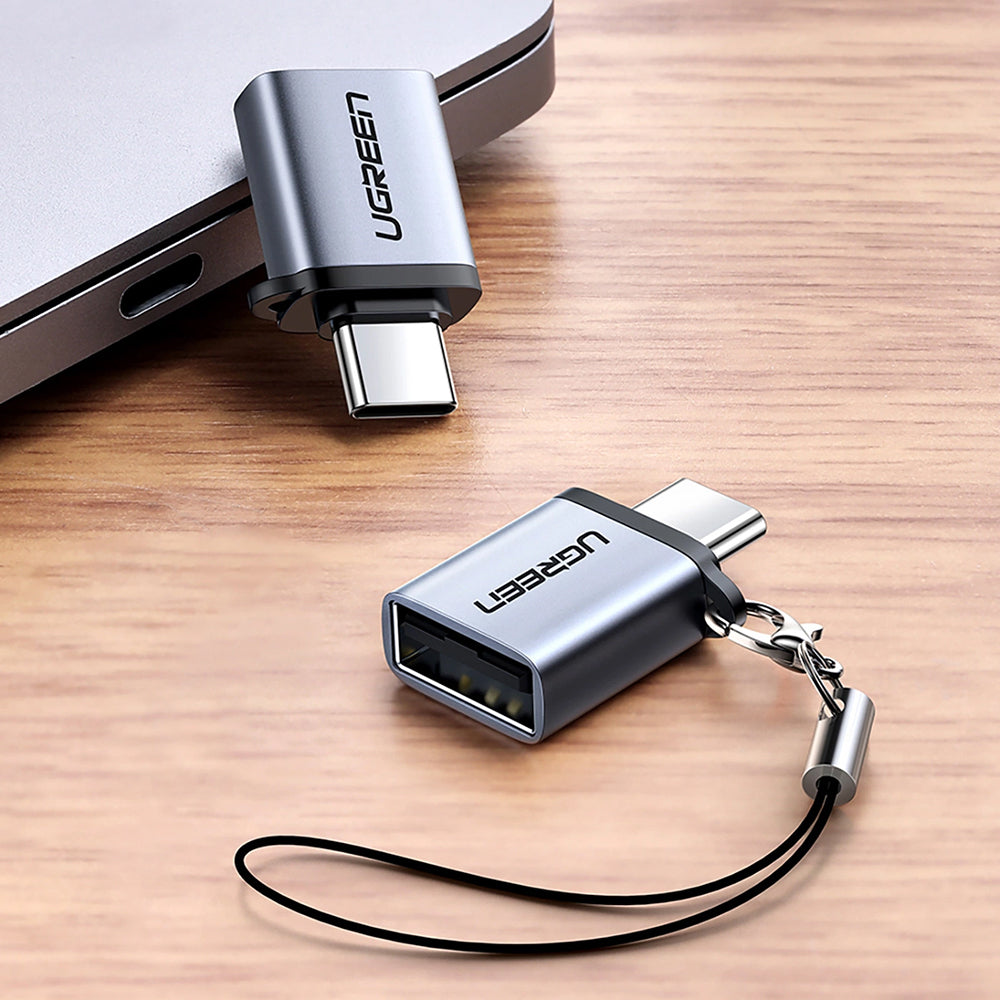Adaptér OTG USB-C - USB-A UGREEN US270 (50283), šedý
