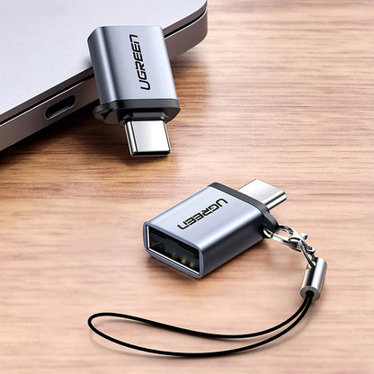 Adaptér OTG USB-C - USB-A UGREEN US270 (50283), šedý