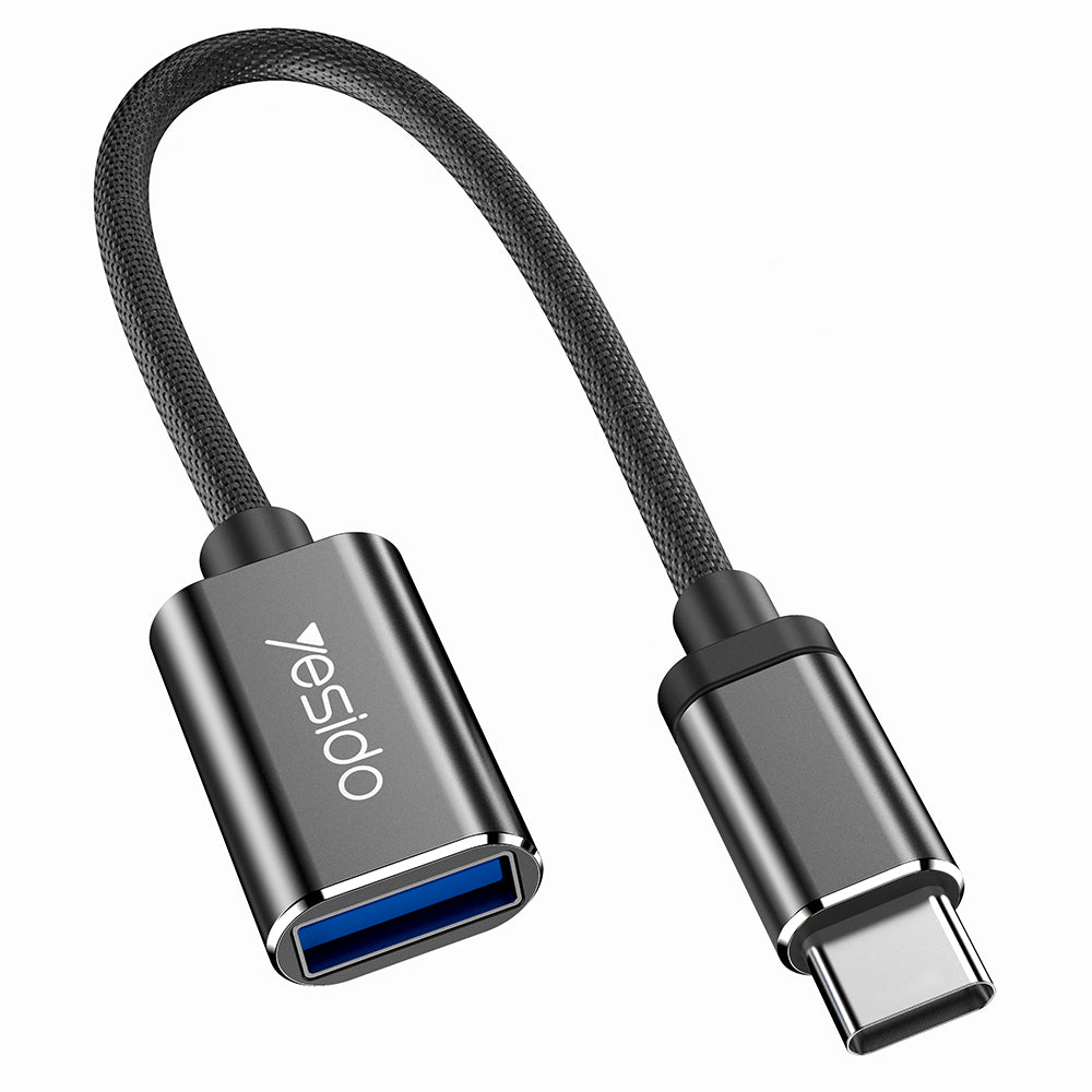 Adaptér OTG USB-C - USB-A Yesido GS01, Černý