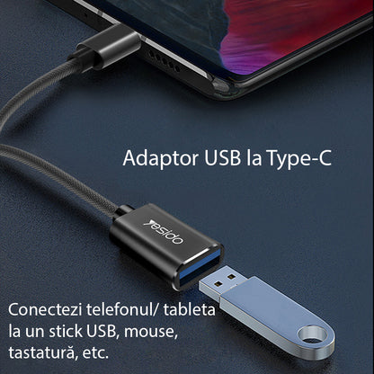 Adaptér OTG USB-C - USB-A Yesido GS01, Černý