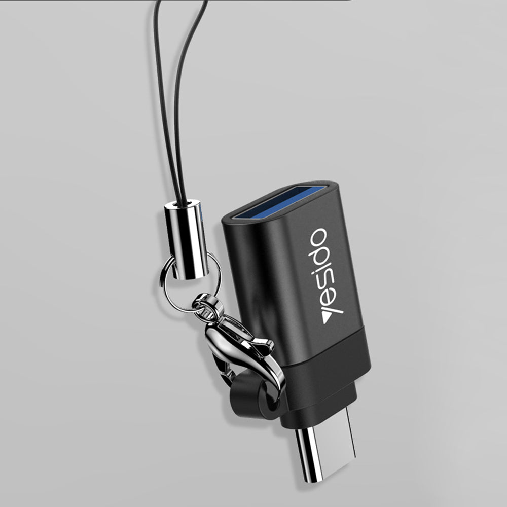 Adaptér OTG USB-C - USB-A Yesido GS06, Černý