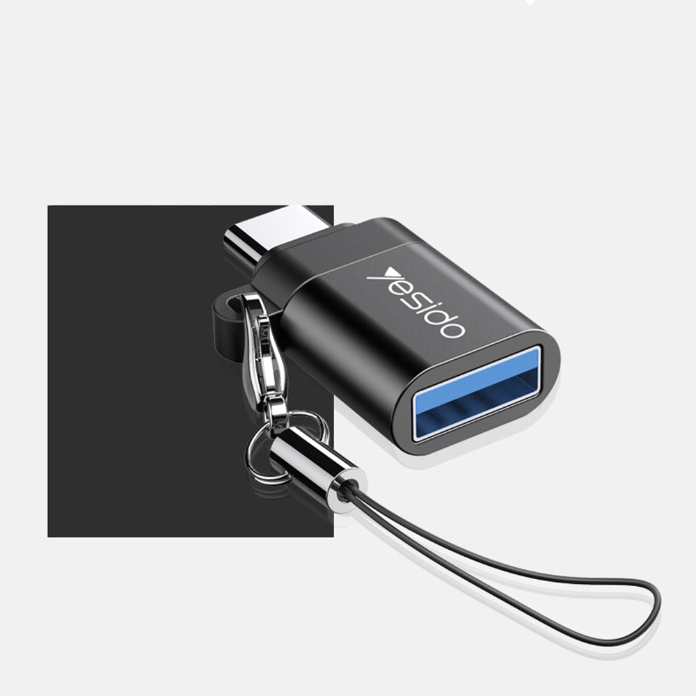 Adaptér OTG USB-C - USB-A Yesido GS06, Černý