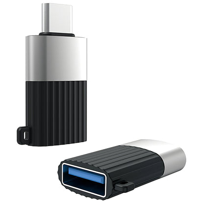 Adaptér OTG USB-A - USB-C XO Design NB149-F, Černý