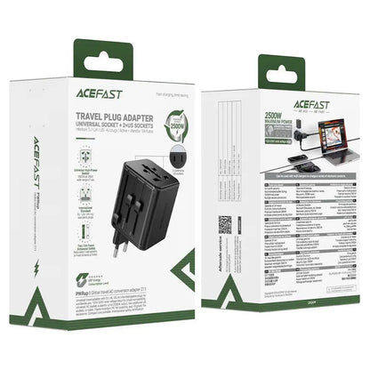 Síťový adaptér Acefast Z11 Travel, černý