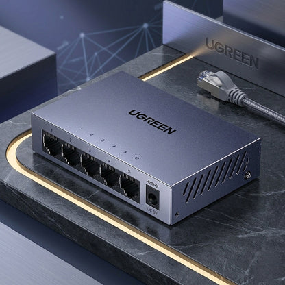 Síťový přepínač UGREEN CM933 (65956EU), 5 x RJ45, černý
