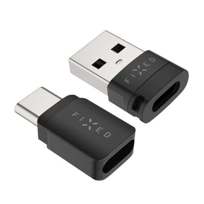 Adaptér USB Blokování dat Fixed, USB-A / USB-C, 2v1, Černý