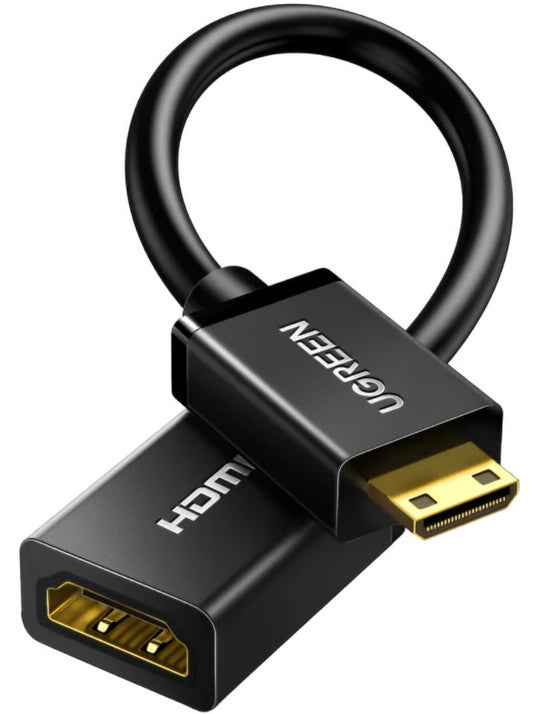 Video adaptér UGREEN 20137, miniHDMI - HDMI, 4K, Černý