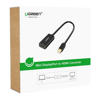 Video adaptér UGREEN MD112, MiniDisplayPort - HDMI, Černý
