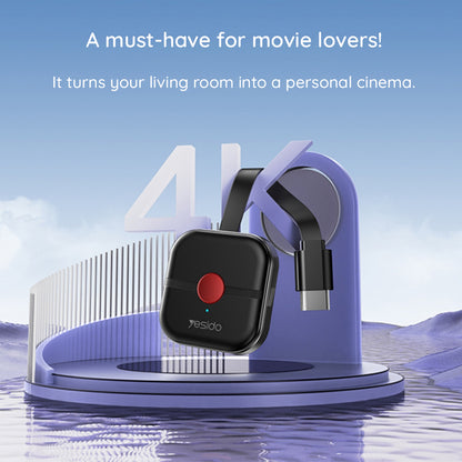 Bezdrátový multimediální adaptér Yesido TV10, černý