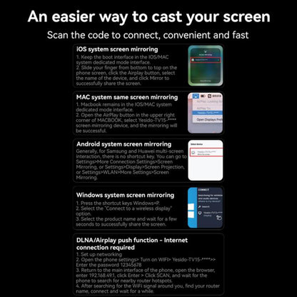 Multimediální bezdrátový adaptér Yesido TV15, šedý