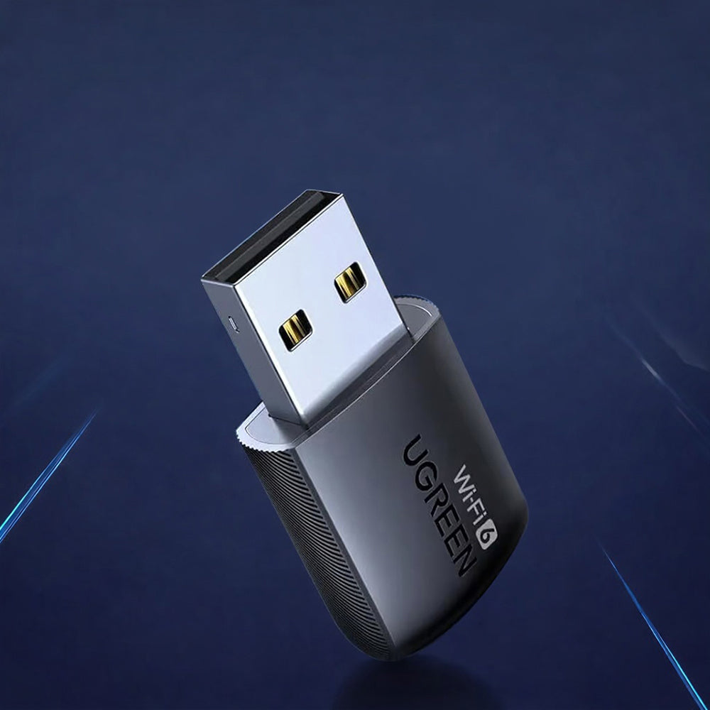 Bezdrátový adaptér UGREEN CM762 (35264), Dual Band, Wi-Fi 6, 600Mbps, Černý