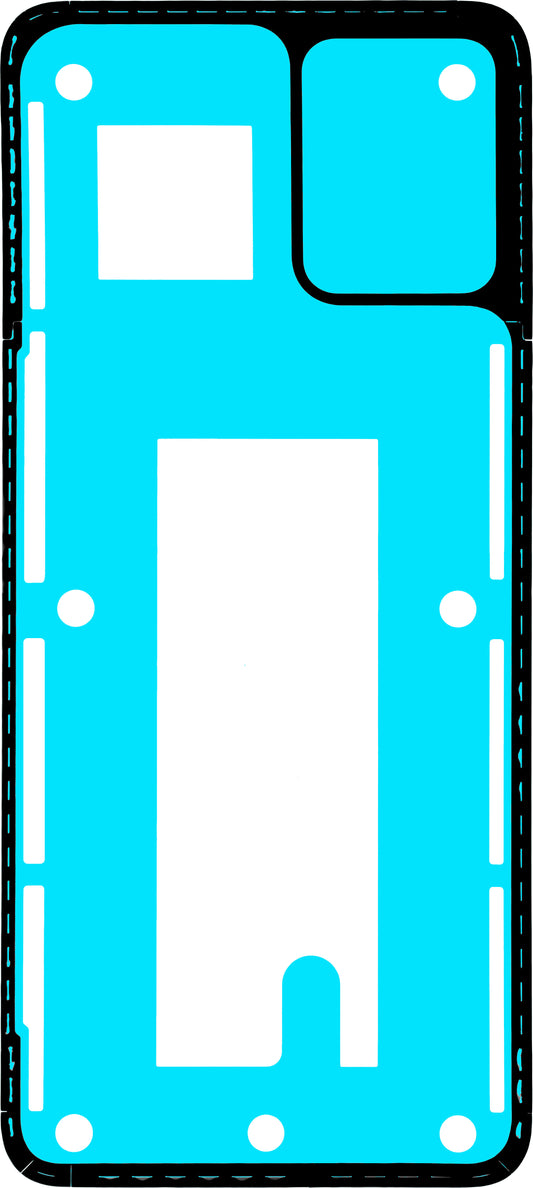 Lepidlo na kryt baterie Motorola Moto E13, Service Pack 5D78C23203