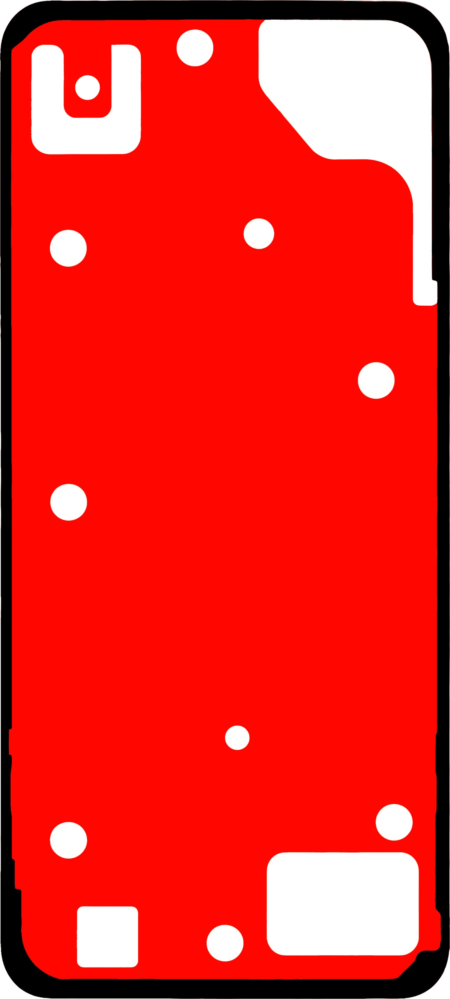 Lepidlo na kryt baterie Realme Note 60, Service Pack 612717000444