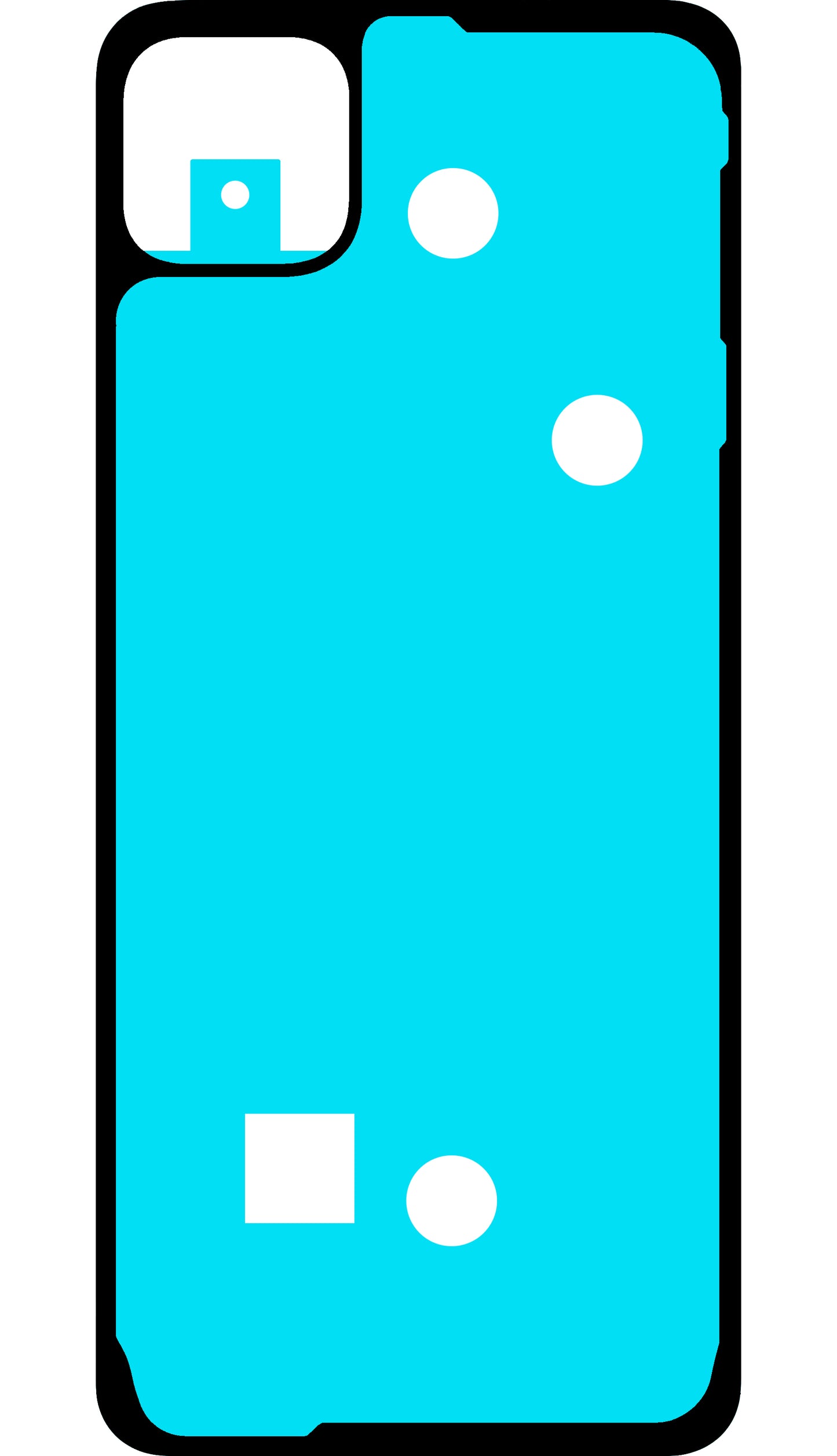 Lepidlo na kryt baterie Samsung Galaxy A22 5G A226, Service Pack GH81-20750A
