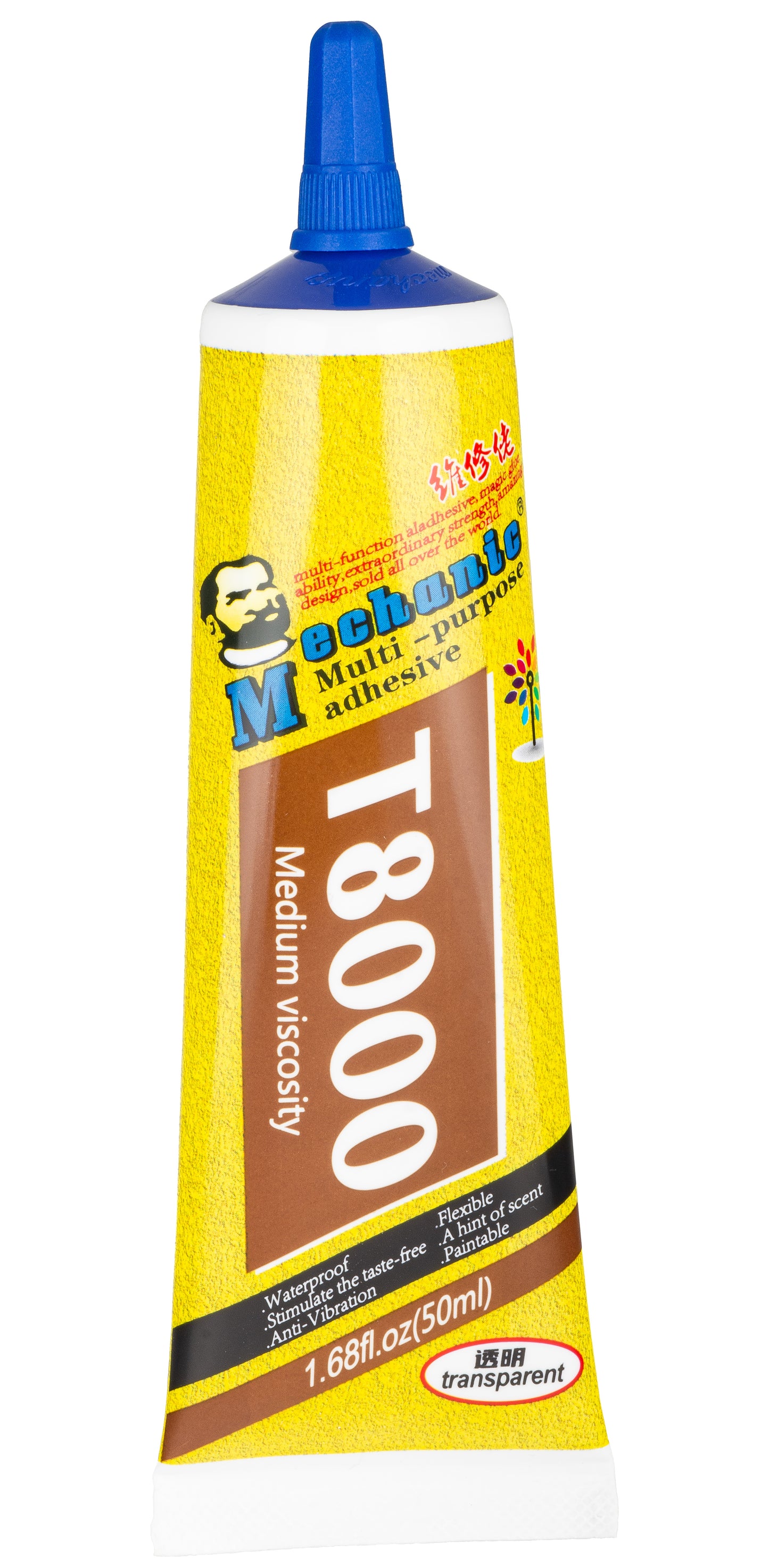Mechanické tekuté lepidlo T-8000, 50ml, průhledné