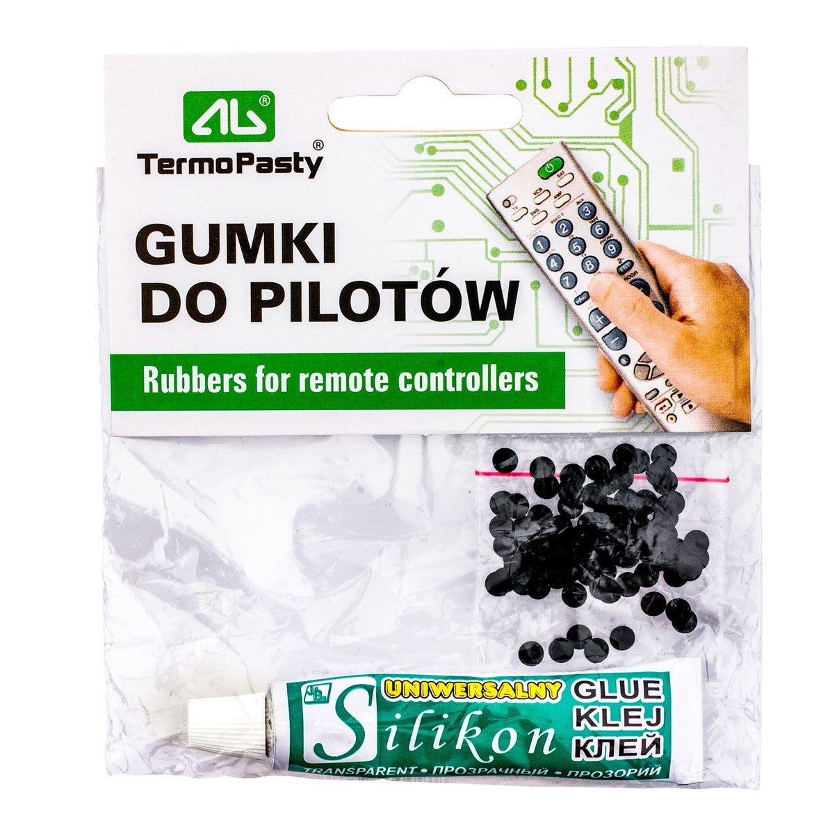 Tekuté lepidlo AG Termopasty pro dálkové ovládání, 14,8 g, sada 100 tlačítek ART.AGT-021