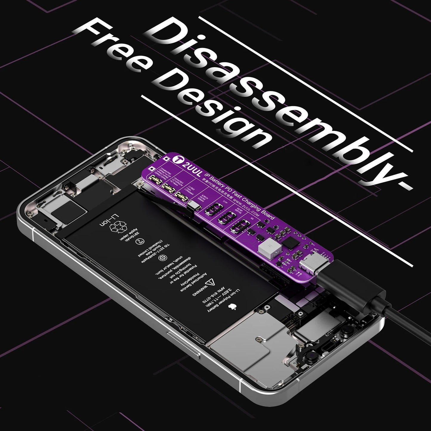 Napájecí deska 2UUL BT01 pro Apple iPhone 6 - 15 Pro Max Series