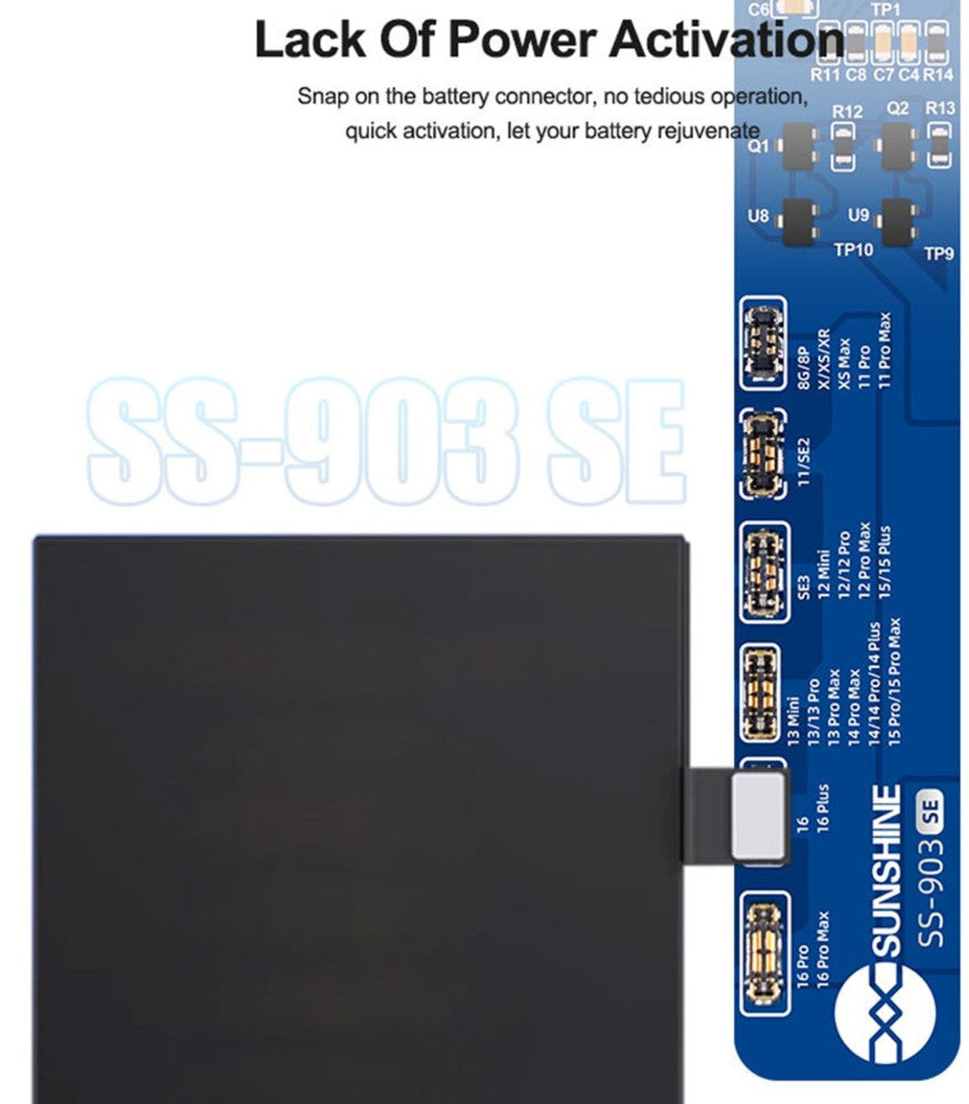 Napájecí deska Sunshine SS-903 SE pro Apple iPhone 8 - 16 Series