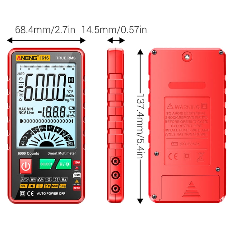 Digitální měřicí přístroj ANENG 616