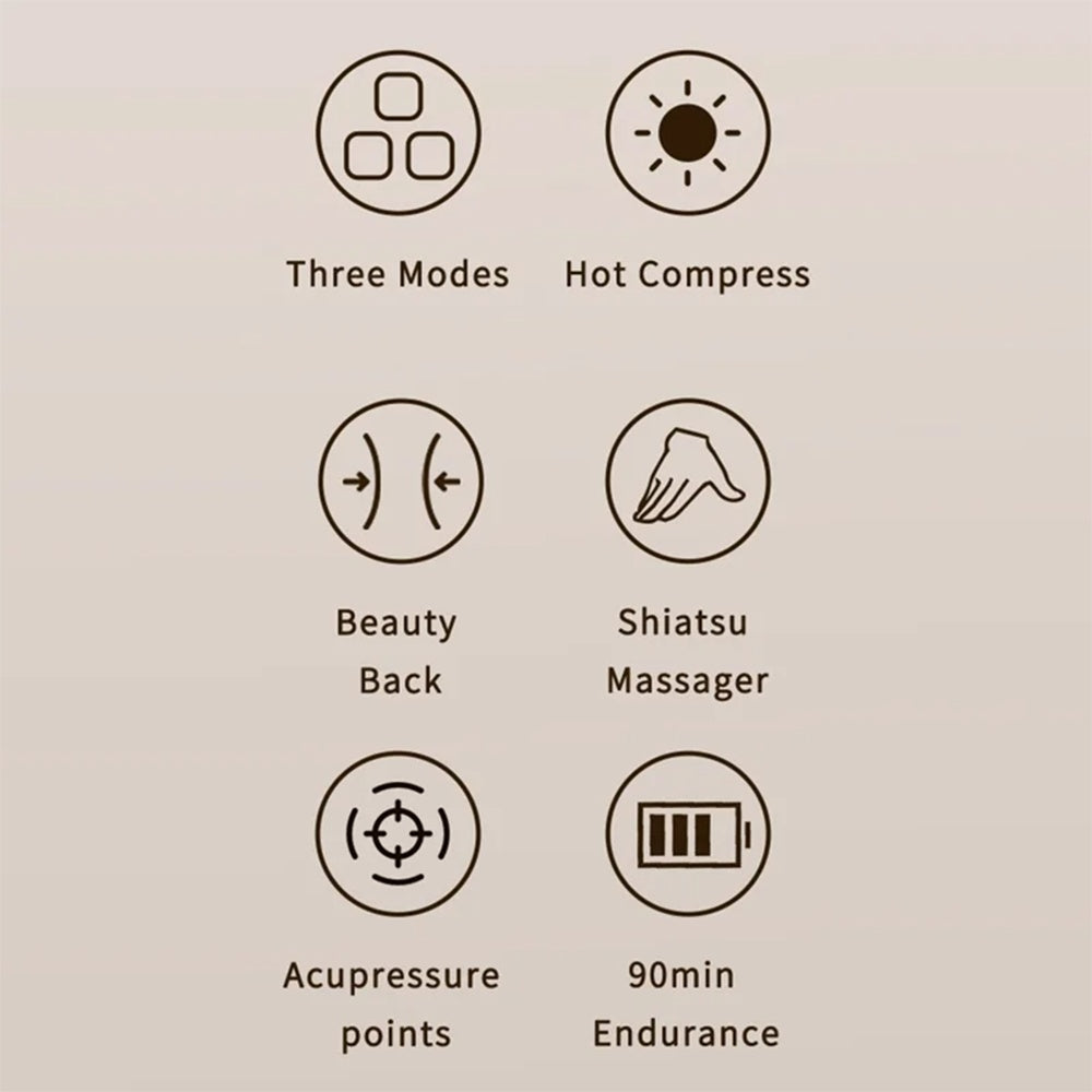 Masážní přístroj na krk Yesido MG16, béžový