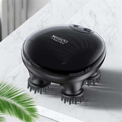 Masážní přístroj na pokožku hlavy Yesido MG04, Černý