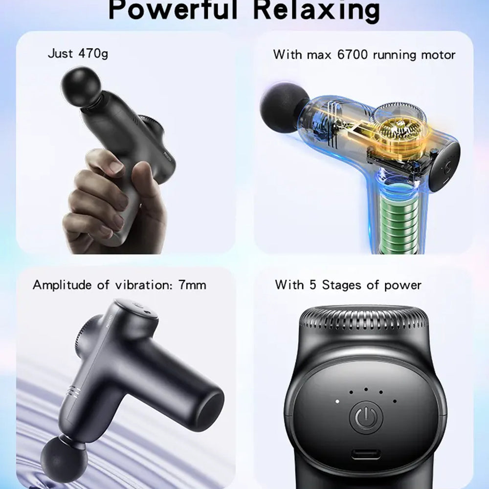 Masážní přístroj Yesido MG01, Černý