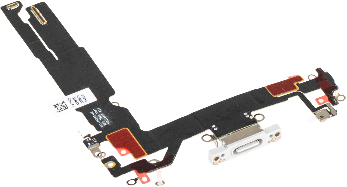 Páska s nabíjecím konektorem - mikrofon Apple iPhone 16, šedá