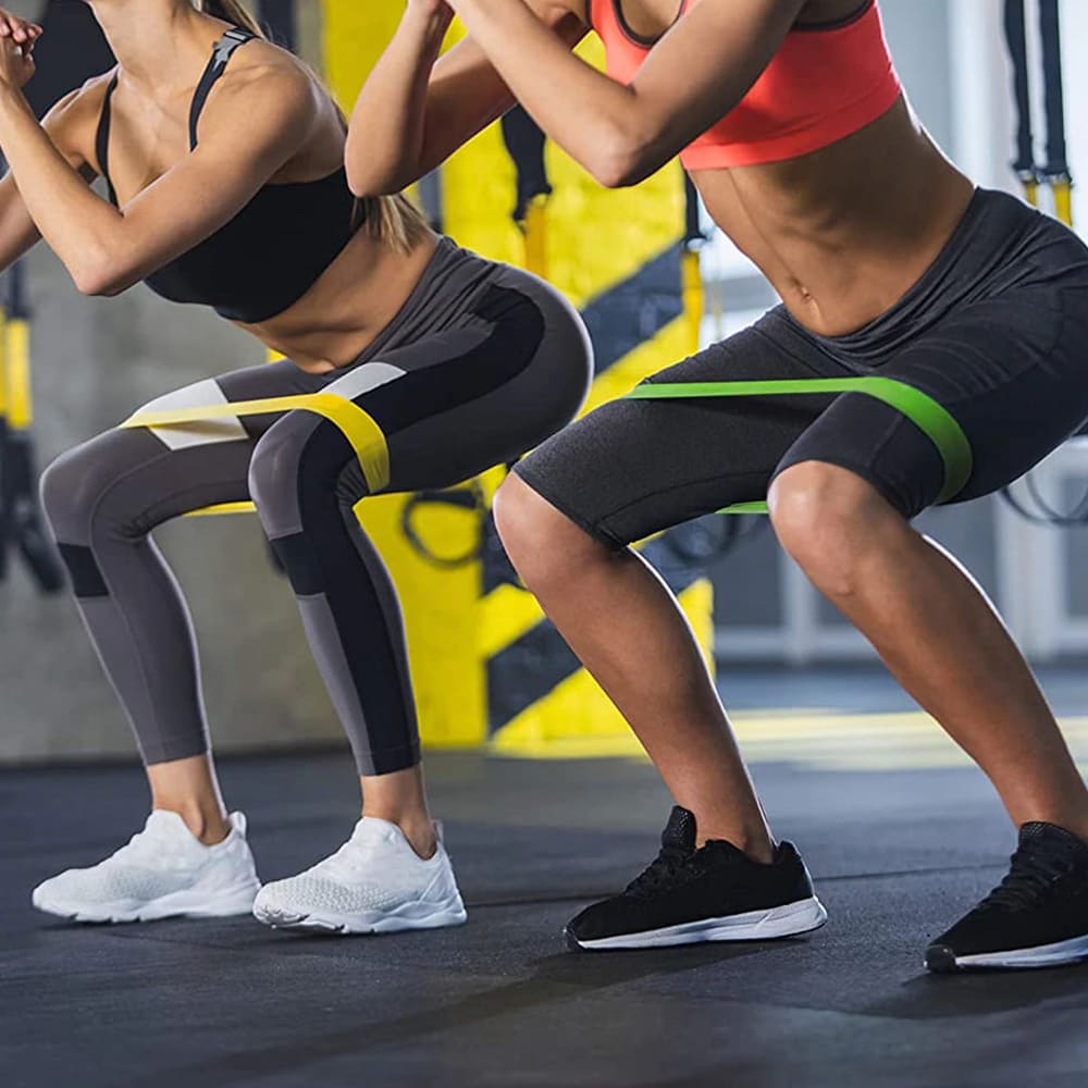 Fitness elastická páska Techsuit TS-01, sada 5 kusů, vícebarevná