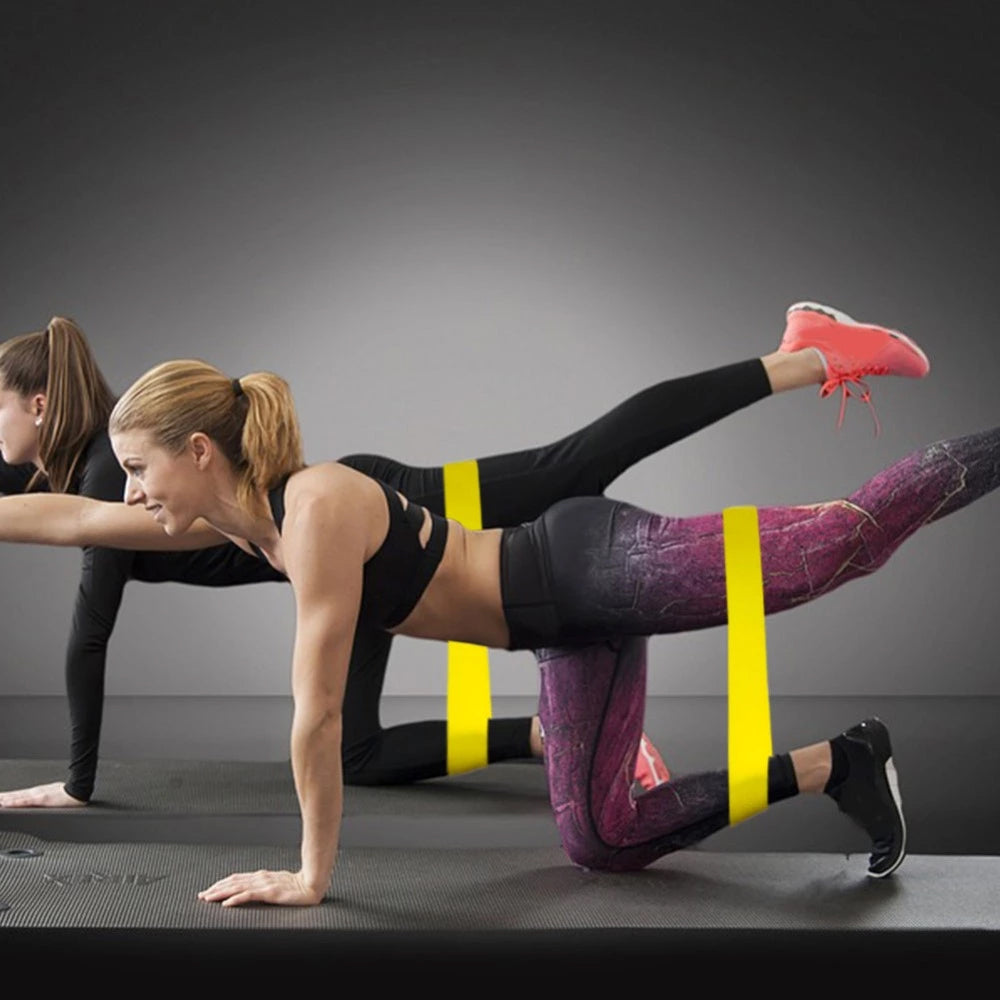 Fitness elastická páska Techsuit TS-01, sada 5 kusů, vícebarevná