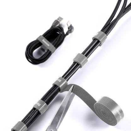 Organizátor kabelů Baseus Circle, Velcro, 3m, šedý ACMGT-F0G