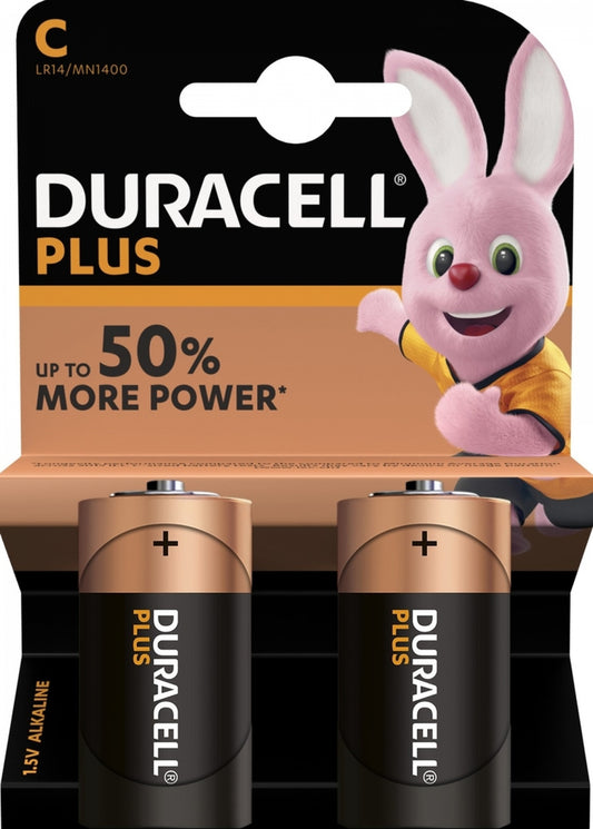 Baterie Duracell Plus, LR14, Sada 2 kusů