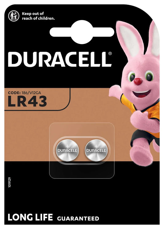 Baterie Duracell, LR43, Sada 2 kusů