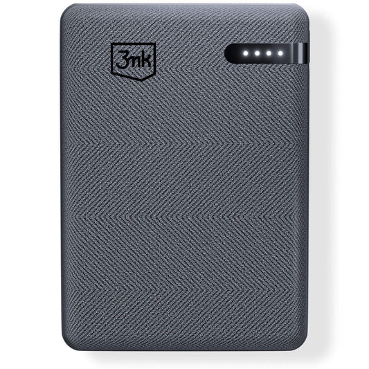 Externí baterie 3MK Pocket, 5000mAh, 12W, 1 x USB-C, Šedá