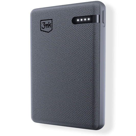 Externí baterie 3MK Pocket, 5000mAh, 12W, 1 x USB-C, Šedá