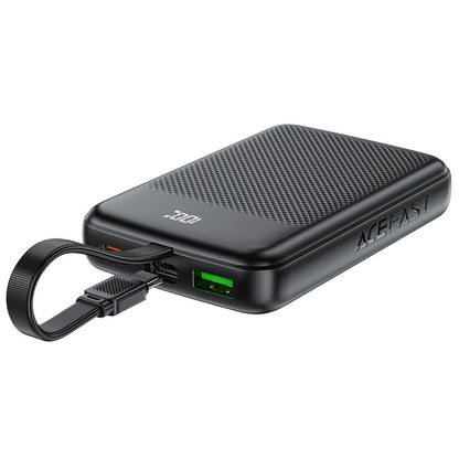 Externí baterie Acefast M13, 10000mAh, 22.5W, QC + PD, 1 x USB-A - 2 x USB-C, černá