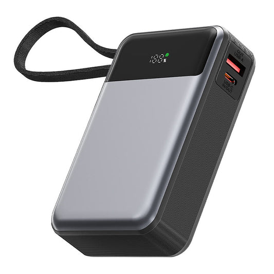 Externí baterie Acefast M21, 20000mAh, 65W, QC + PD, 1 x USB-A - 2 x USB-C, Černá
