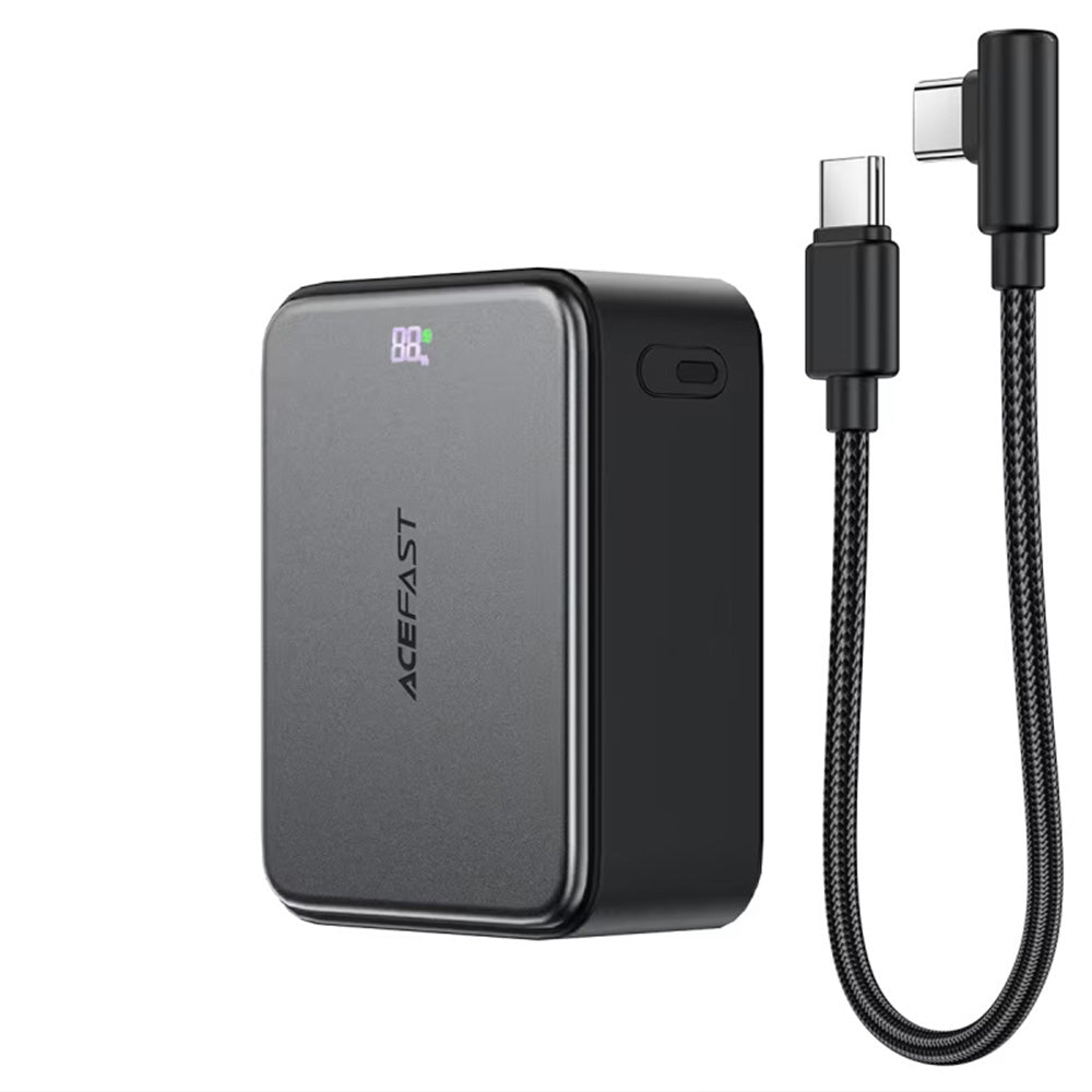Externí baterie Acefast M28, 10000mAh, 22.5W, QC + PD, 1 x USB-A - 2 x USB-C, černá