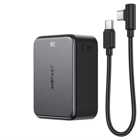 Externí baterie Acefast M28, 10000mAh, 22.5W, QC + PD, 1 x USB-A - 2 x USB-C, černá