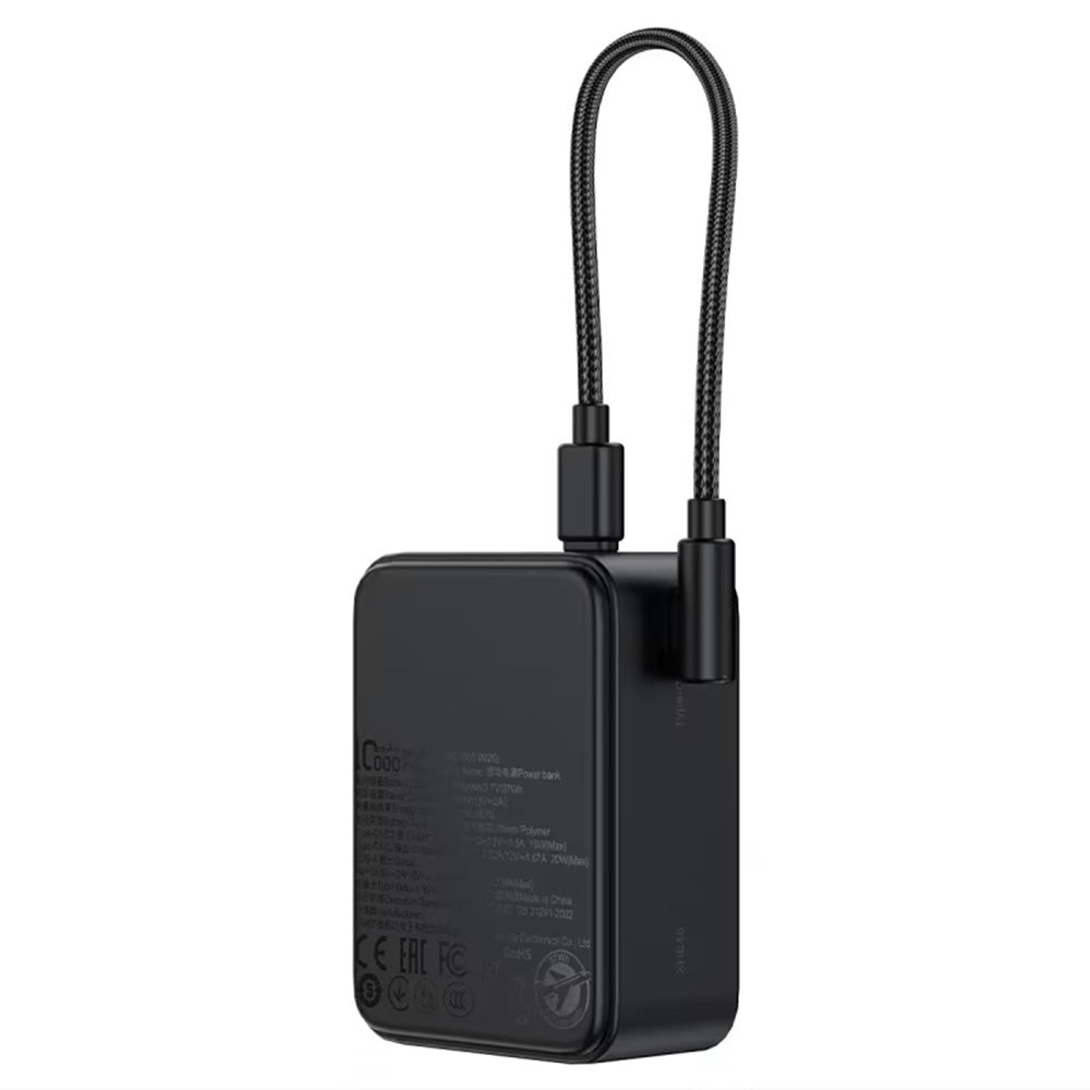Externí baterie Acefast M28, 10000mAh, 22.5W, QC + PD, 1 x USB-A - 2 x USB-C, černá
