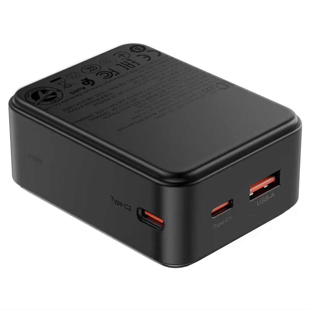 Externí baterie Acefast M28, 10000mAh, 22.5W, QC + PD, 1 x USB-A - 2 x USB-C, černá