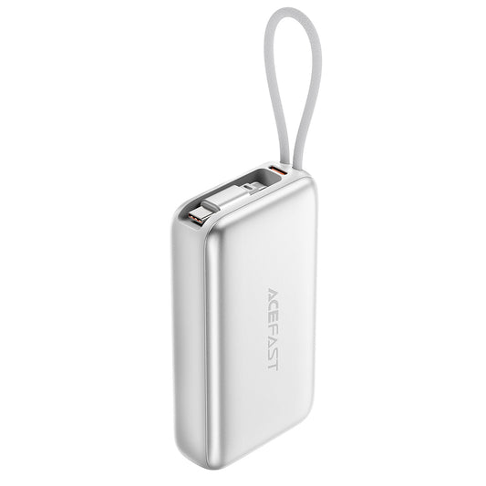 Externí baterie Acefast M32, 10000mAh, 35W, PD, 2 x USB-C, Stříbrná